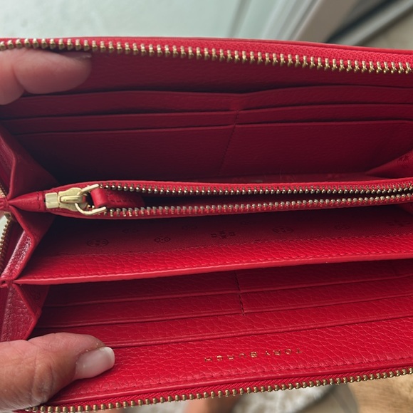 Tory Burch Red Leather Wallet - Picture 2 of 2